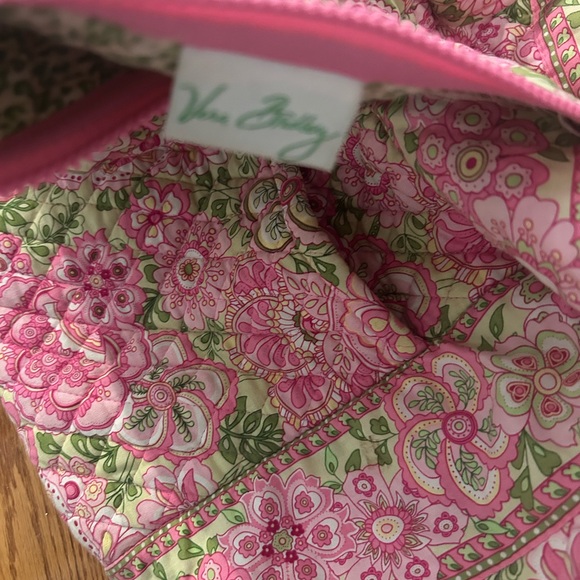 Vera Bradley Pink and Green Floral Travel Bag - Picture 2 of 3
